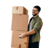 Home Mover carrying boxes to move house